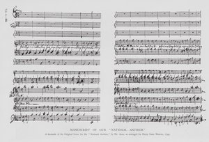 Britische Nationalhymne, aufgeführt im Drury Lane Theatre von English School