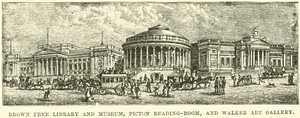 Brown Free Library and Museum, Picton Reading-room a Walker Art Gallery od English School