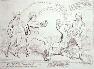 Brunswick Triumphan! vydal J. Aitken v roce 1789 (lept) od English School