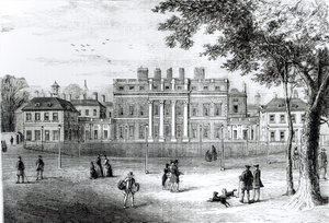 Buckinghamský dům v roce 1775, ze „Starého a Nového Londýna: svazek 4“, kolem roku 1878 od English School