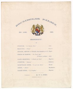 Koncert v Buckinghamském paláci, 22. června 1868 od English School
