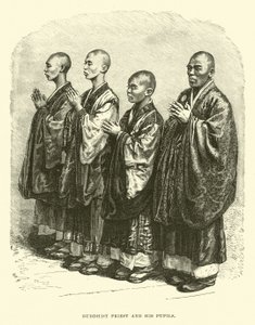 Buddhistický kněz a jeho žáci od English School