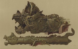 Barmská zbraň z Mandalay (chromolitho) od English School
