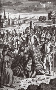 Märtyrerverbrennung, Illustration aus 