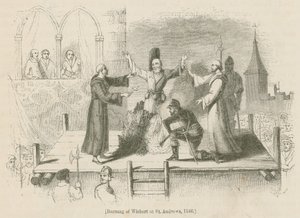 Upálení Wisharta v St. Andrews, 1546 od English School