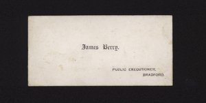 Vizitka Jamese Berryho, veřejného popravčího od English School