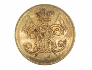 Button, 9. pluk bengálských kopiníků, před rokem 1901 od English School