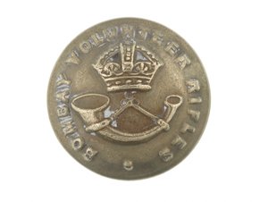 Button, dobrovolnické pušky Bombay, 1901-1947 od English School