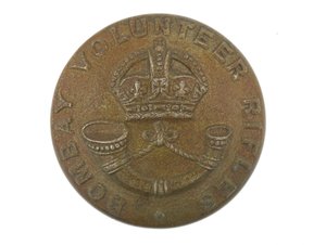 Button, dobrovolnické pušky Bombay, 1901-1947 od English School