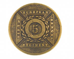 Button, důstojník, 5. bengálský evropský pluk, 1858-1860 od English School