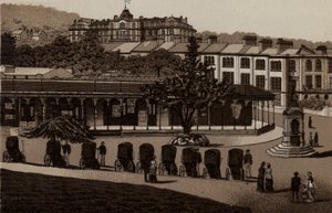 Buxton: Horké lázně a kolonáda (litho) od English School