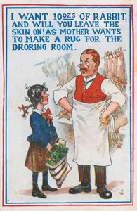 Nákup králíka u řezníka (barva litho) od English School