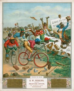 Kalendář na rok 1898. Cyklisté od English School