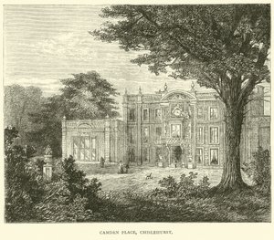 Camden Place, Chislehurst, září 1870 od English School