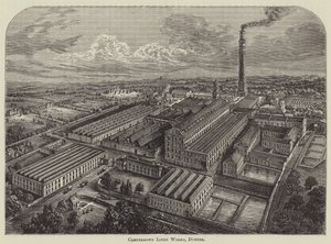 Camperdown Linen Works, Dundee (rytina) od English School