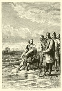 Canute kárá lichotky svých dvořanů od English School