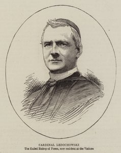 Kardinál Ledochowski (rytina) od English School