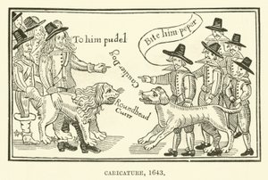 Karikatura, 1643 od English School