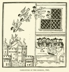 Karikatura biskupů, 1642 od English School