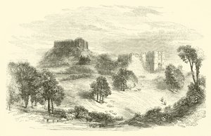 Carisbrooke Castle (rytina) od English School