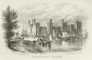 Hrad Carnarvon, Severní Wales od English School