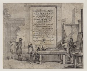 Carpenters, Benjamin a John Osgoodovi, vizitka od English School