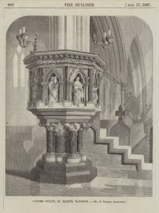 Vyřezávaná kazatelna, St Mary