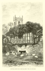 Hrad, Ashby-de-la-Zouch, z nádvoří od English School