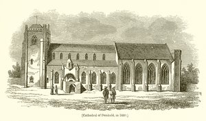 Katedrála Dunkeld, v roce 1660 od English School