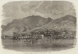 Centrální část města Victoria v Hong Kongu od English School