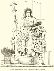 Ceres (nebo Demeter, z nástěnné malby Pompeje) od English School