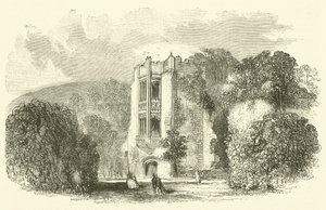 Cerne Abbey (rytina) od English School