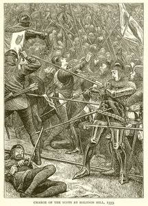 Obvinění Skotů na Halidon Hill, 1333 od English School