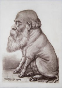Deska Charlese Darwina, cca 1870 (keramika) od English School