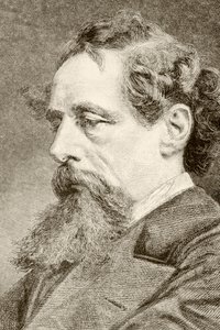 Charles Dickens (litho) od English School