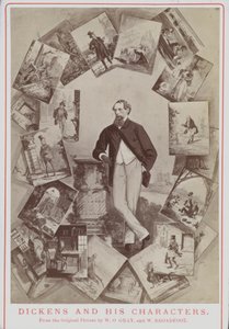 Charles Dickens a jeho postavy, z původního obrázku W O Graye a W Broadfoota od English School