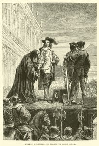 Karel I. předává svého Jiřího biskupu Juxonovi od English School