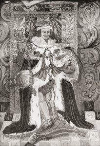 Charles I, z ‚Krátké historie anglického lidu‘ od J. R. Green, vydané v roce 1893 od English School