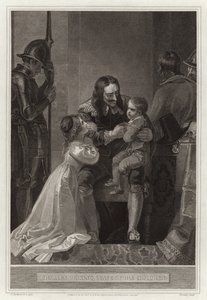 Karel I. se rozchází se svými dětmi od English School