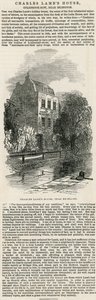 Charles Lambs House, poblíž Islingtonu od English School