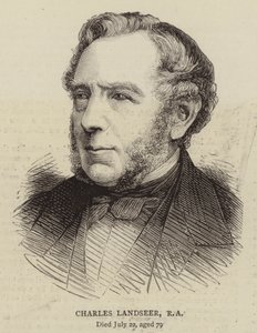 Charles Landseer, RA (rytina) od English School