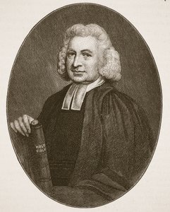 Charles Wesley, ilustrace z knihy Anglikánská církev: Spence-Jones, vyd. cca 1910 (sépiová fotografie). od English School
