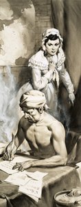 Charlotte Corday se chystá zavraždit Jeana Paula Marata od English School