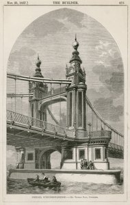 visutý most Chelsea od English School