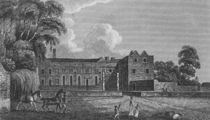 Cheshunt House, Hertfordshire (rytina) od English School