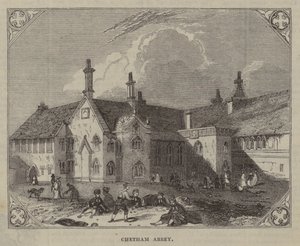 Chetham Abbey (rytina) od English School