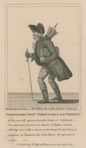 Chevalier John Theodora De Verdion, Walking Bookseller a učitel jazyků od English School