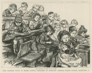 Děti v práci po večeři od English School