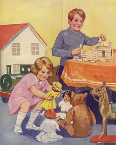 Hrající si děti (barva lito) od English School