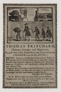 Kominíci, Thomas Pritchard, vizitka od English School